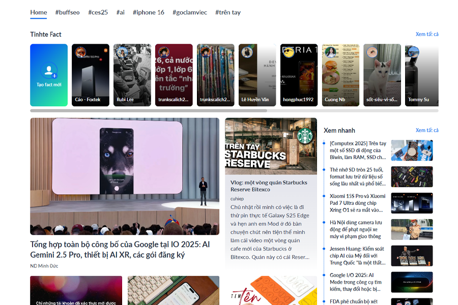 Website tin tức/blog