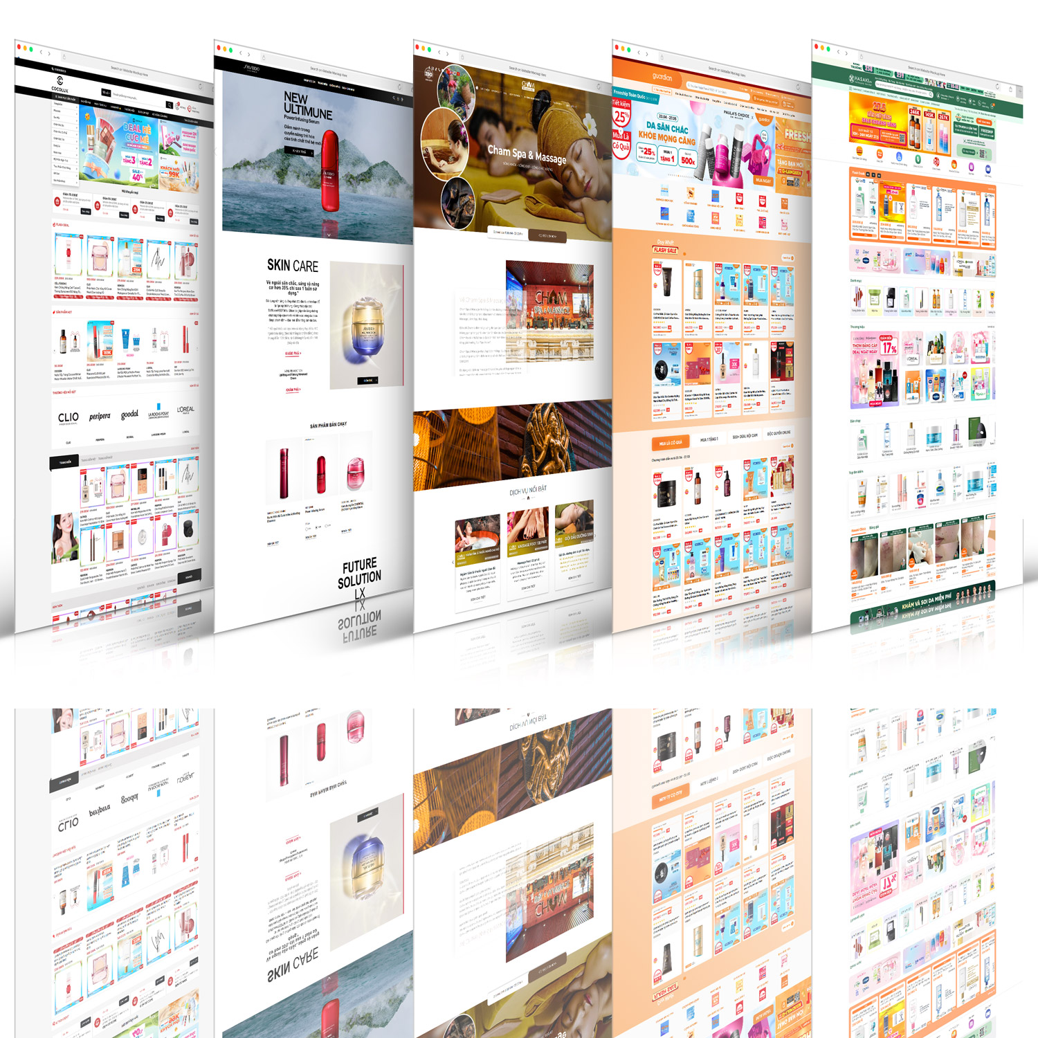 Thiết kế website Làm đẹp
