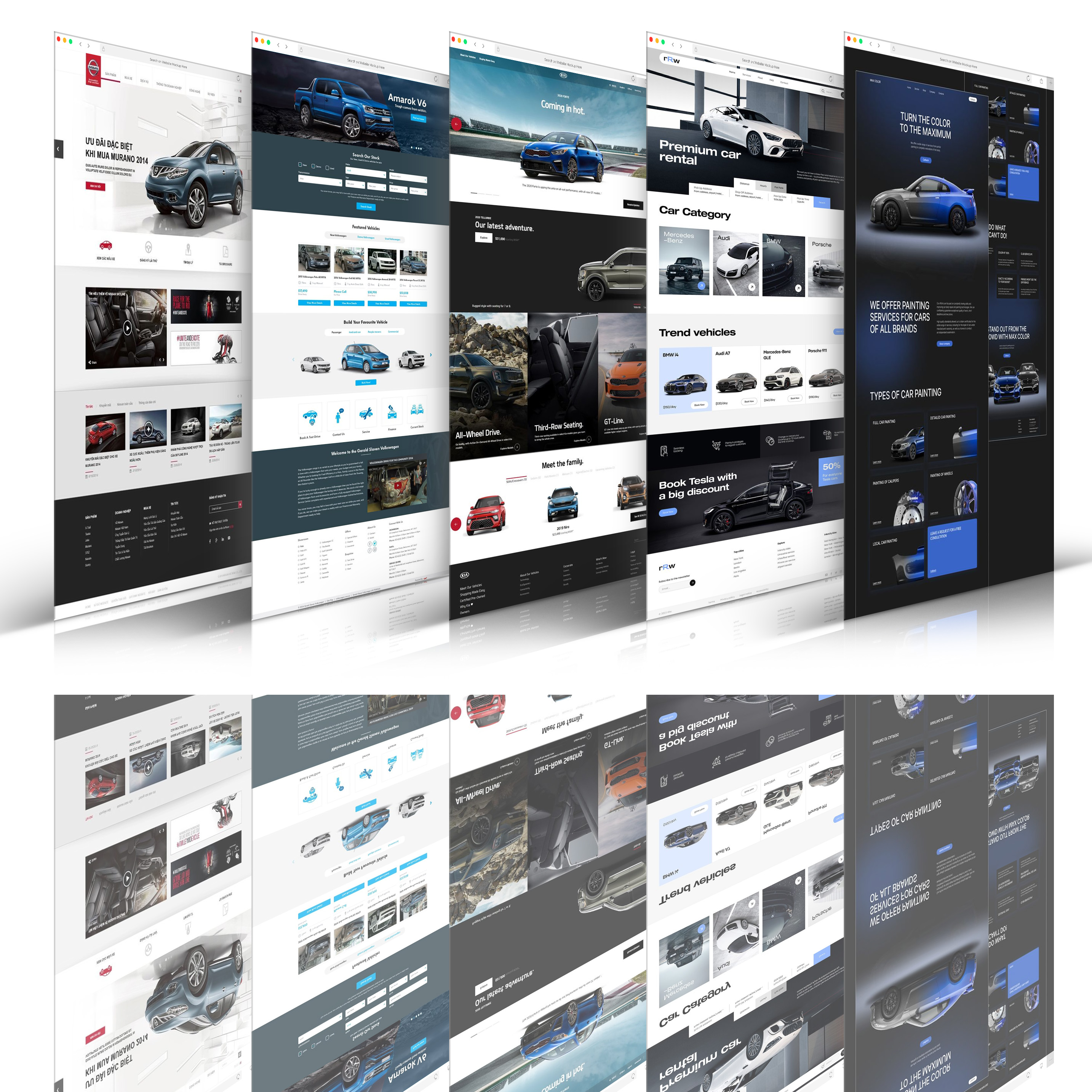 Thiết kế website Xe hơi