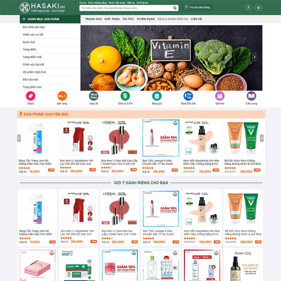 Mẫu website bách hóa shop 03