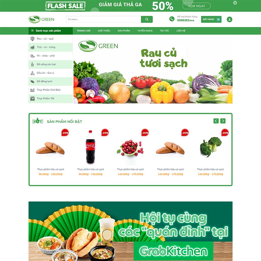 Mẫu website bách hóa 05