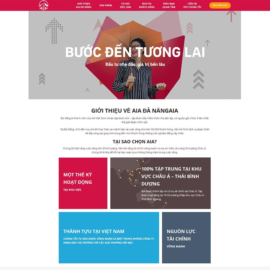 Mẫu website bảo hiểm 03