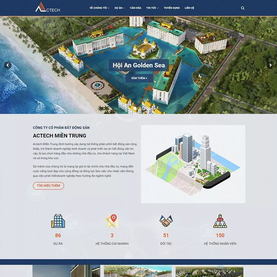 Mẫu website bất động sản 14