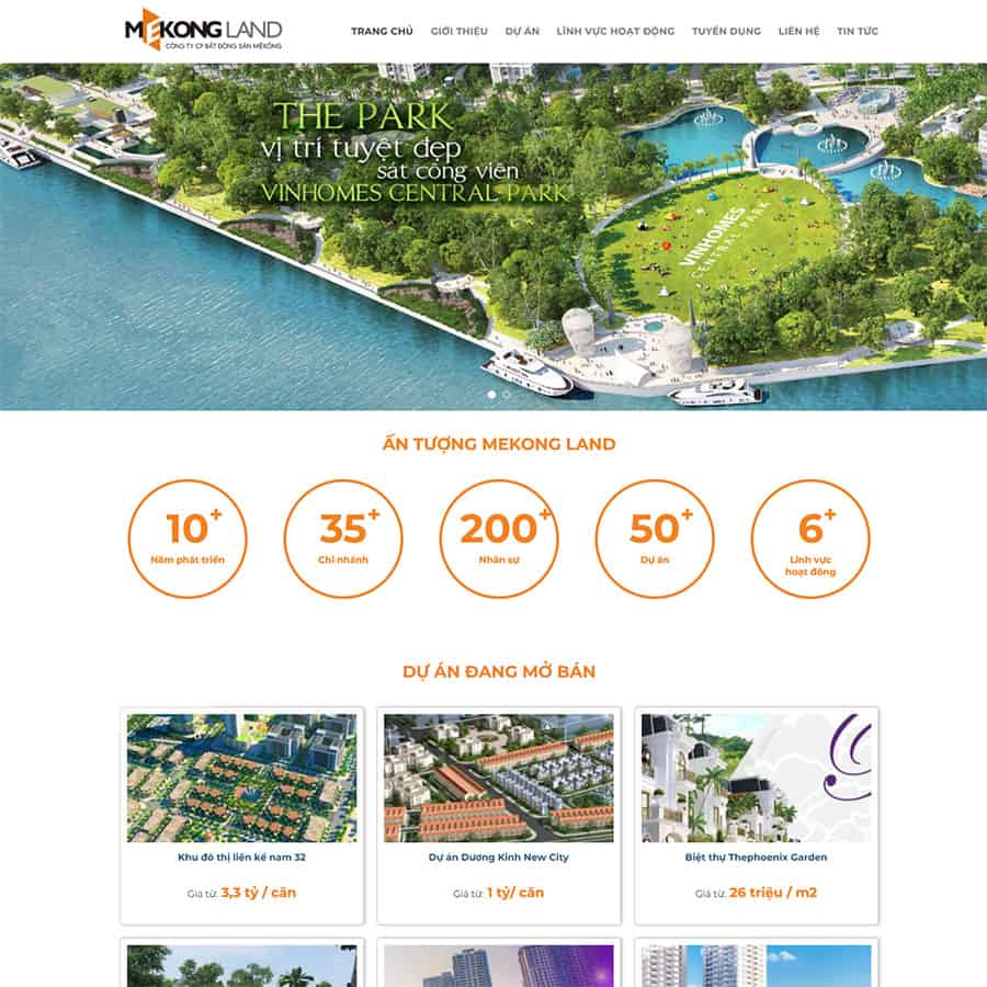 Mẫu website bất động sản 18