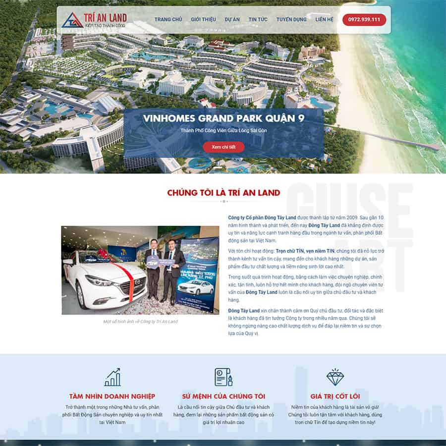 Mẫu website bất động sản 20