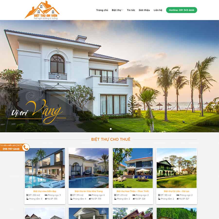 Mẫu website bất động sản 21