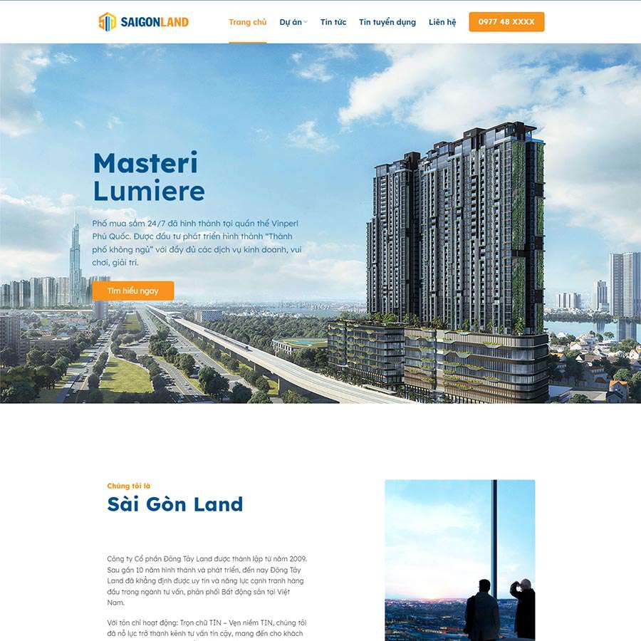 Mẫu website bất động sản 25