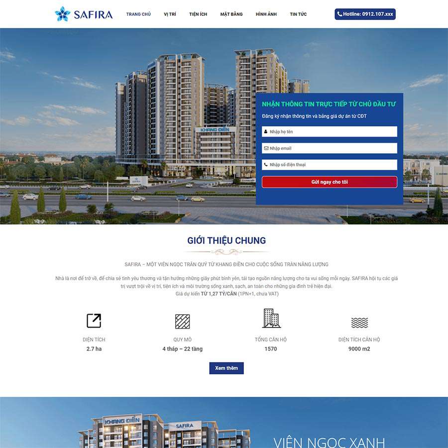 Mẫu website bất động sản 26