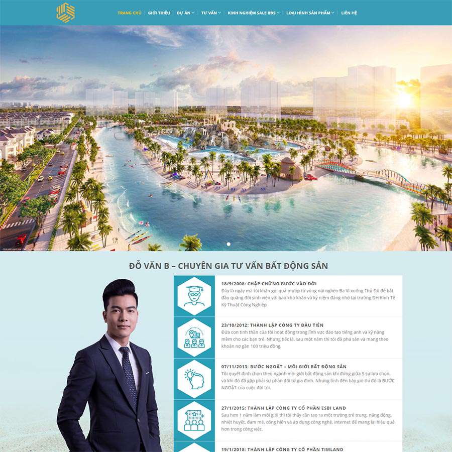 Mẫu website bất động sản 27