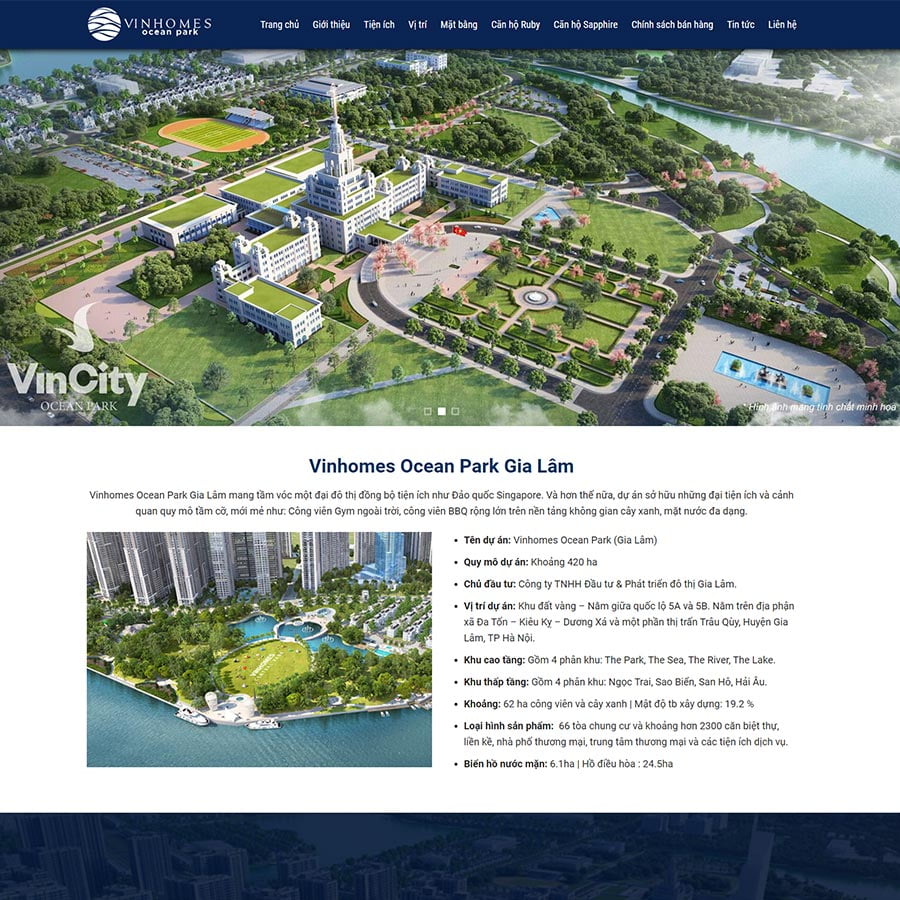 Mẫu website bất động sản 37