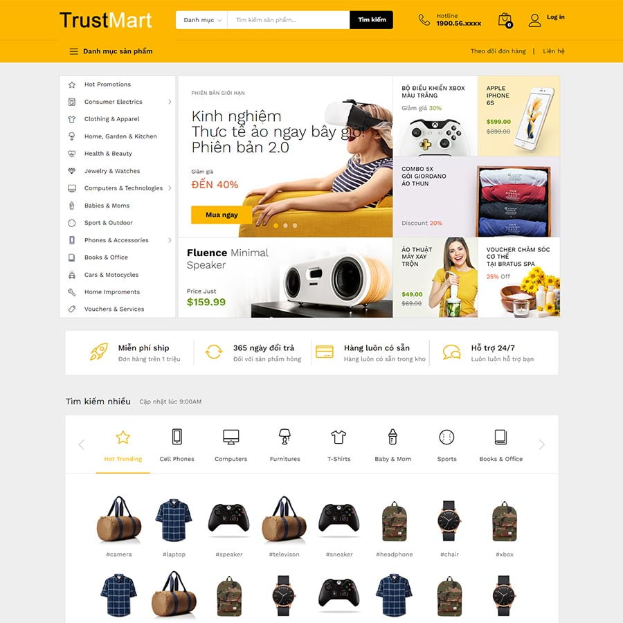 Mẫu website bán đồ công nghệ 06