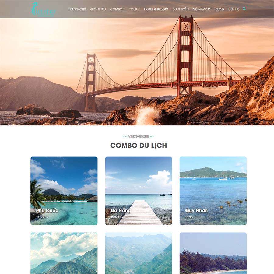Mẫu website du lịch 14
