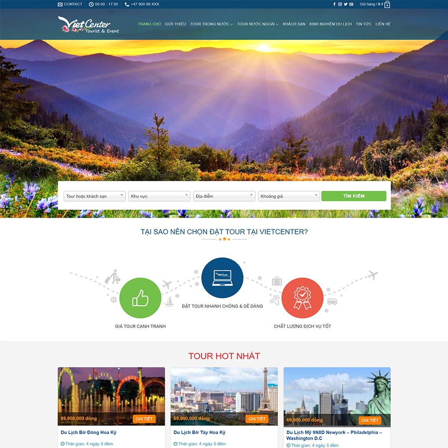 Mẫu website du lịch 17