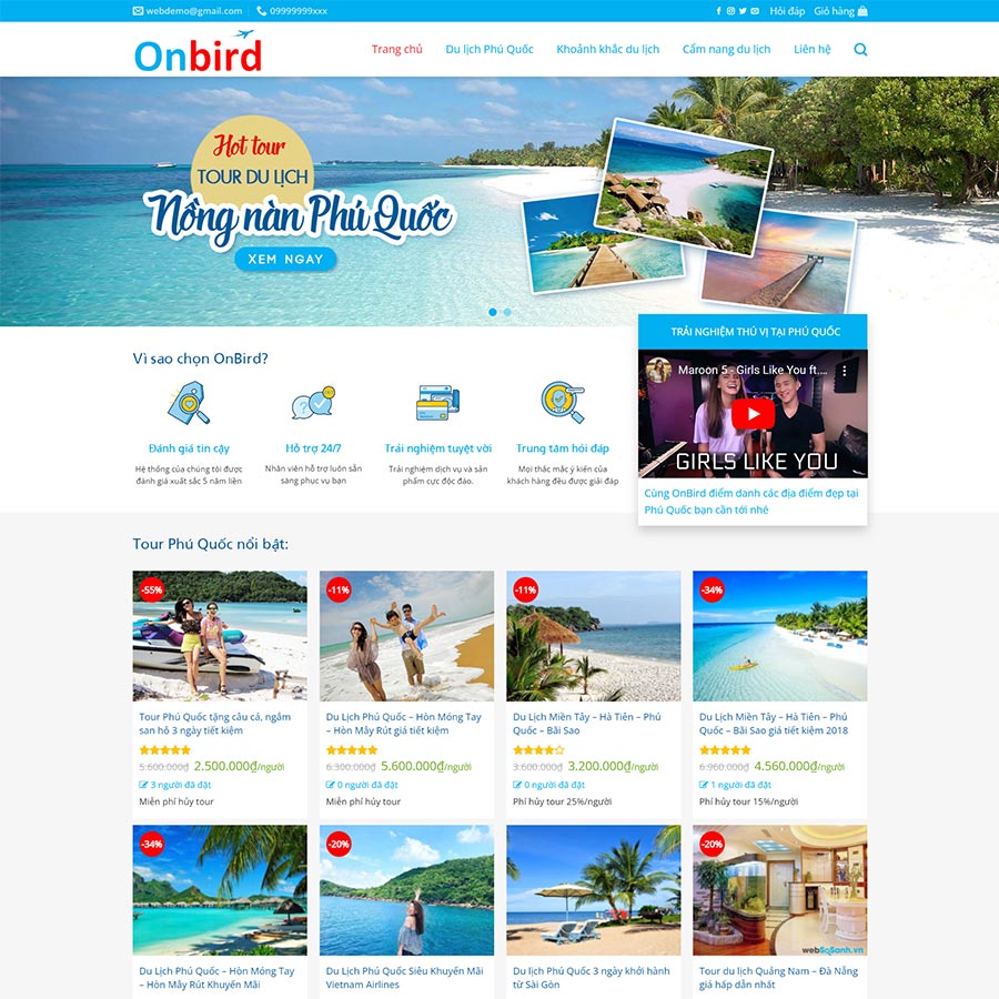 Mẫu website du lịch 20