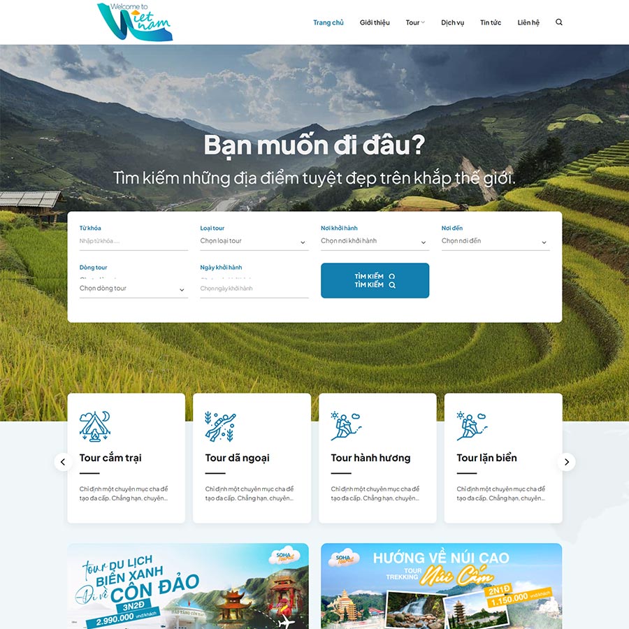 Mẫu website du lịch 21