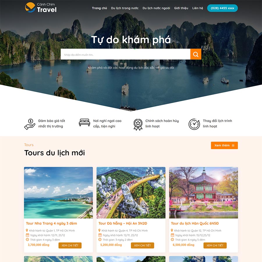 Mẫu website du lịch 23