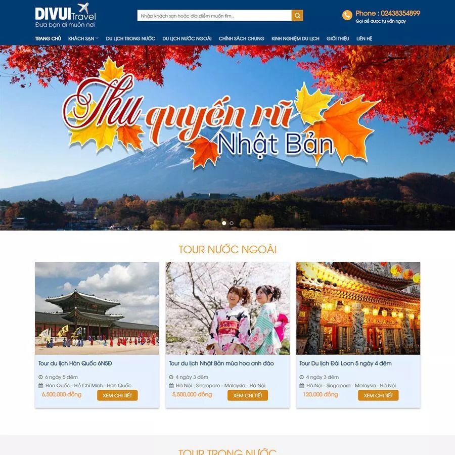 Mẫu website du lịch 03