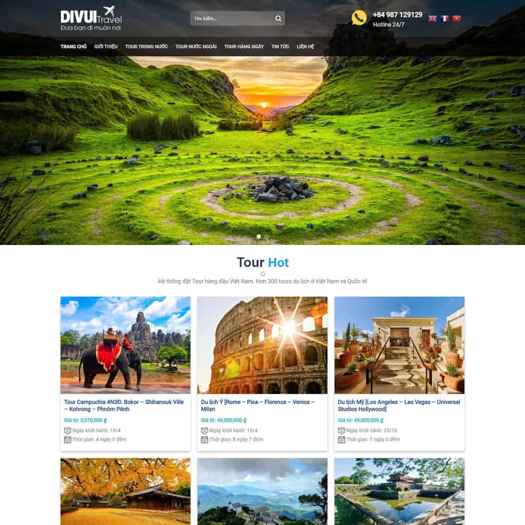 Mẫu website du lịch 05