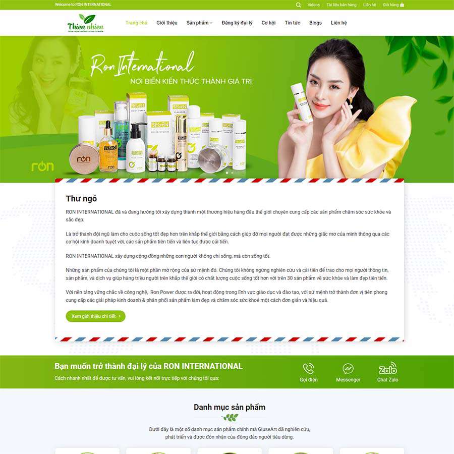 Mẫu website bán dược phẩm 5