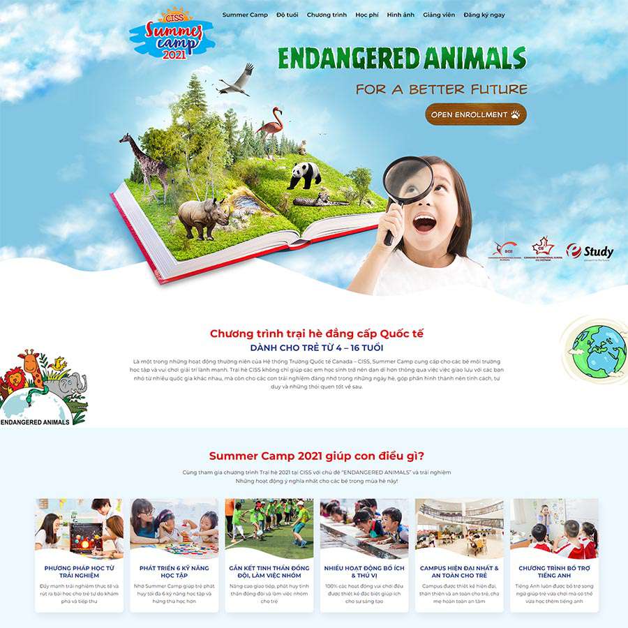 Mẫu website giáo dục anh ngữ 08