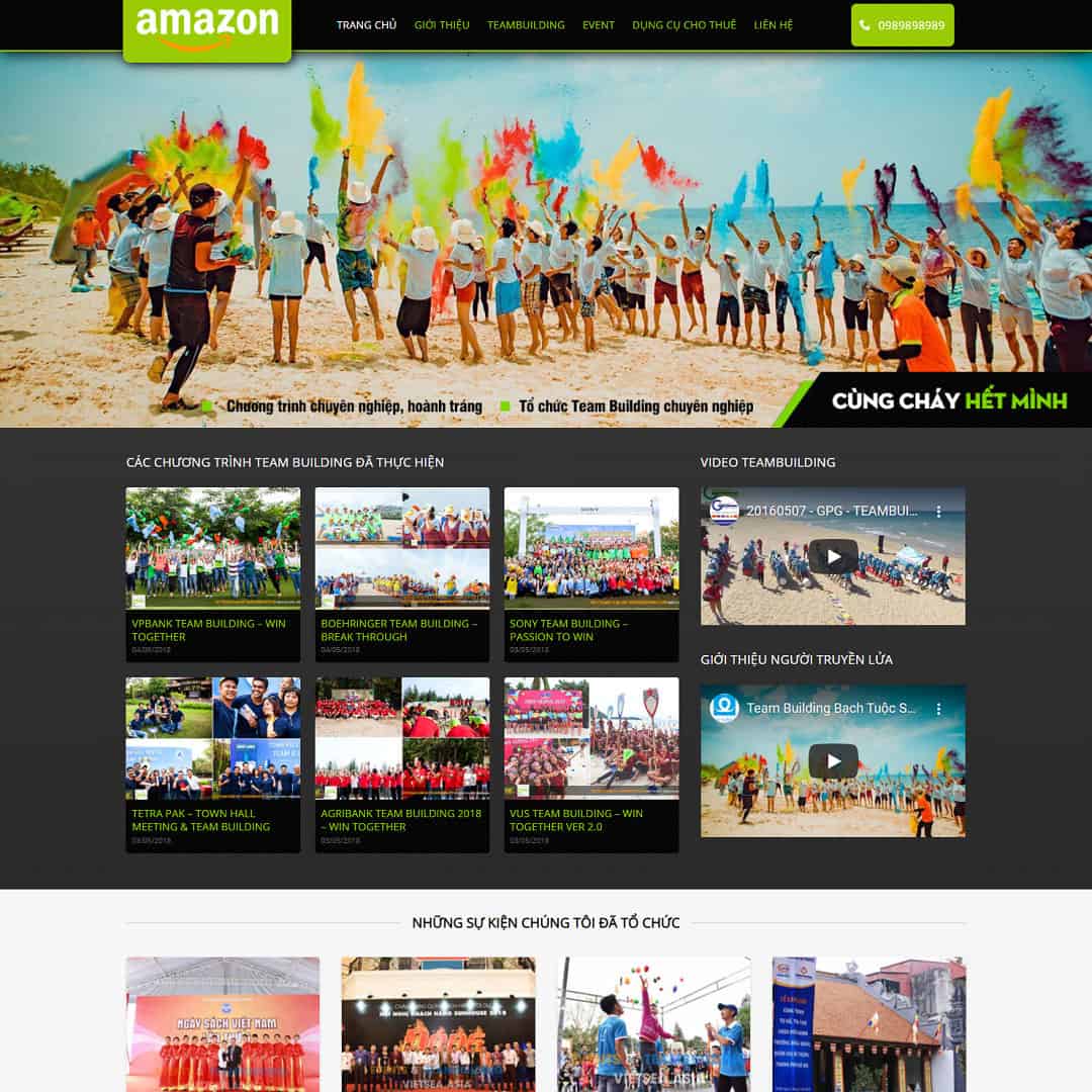 Mẫu website công ty tổ chức sự kiện 05
