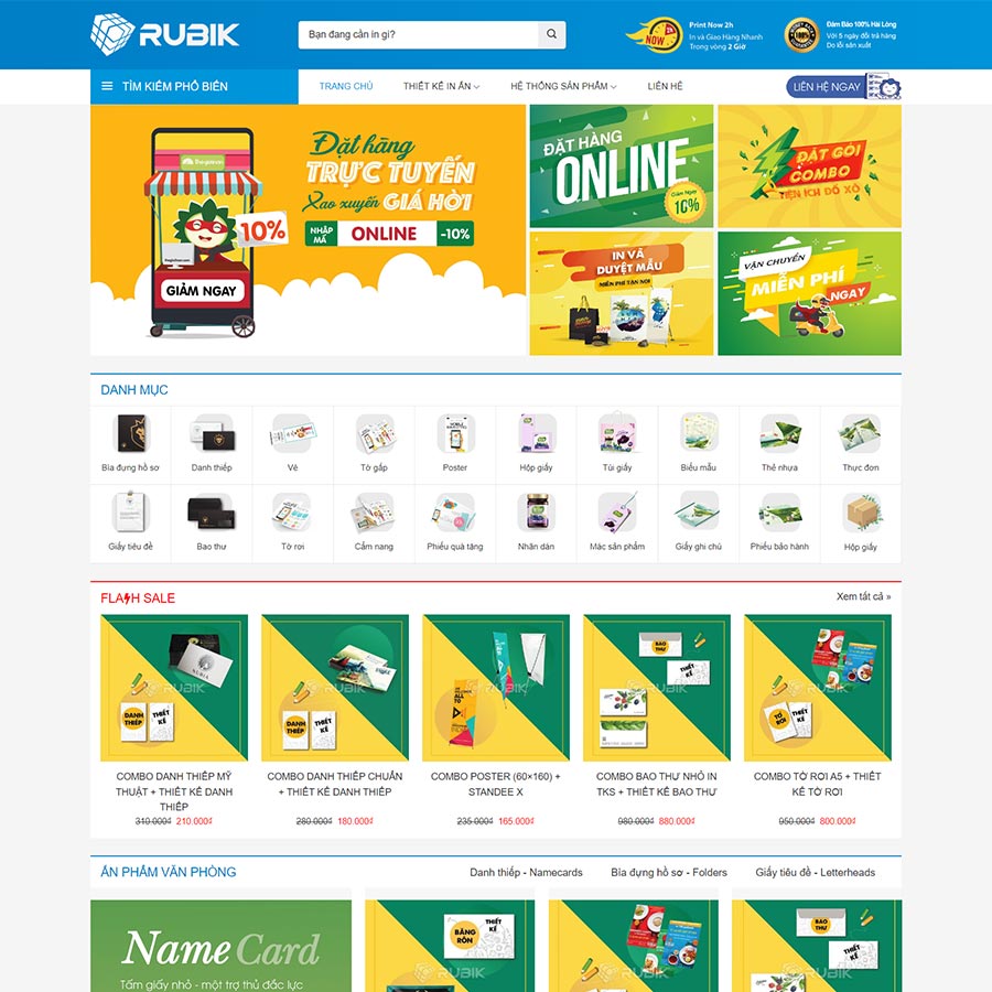 Mẫu website công ty in ấn 04