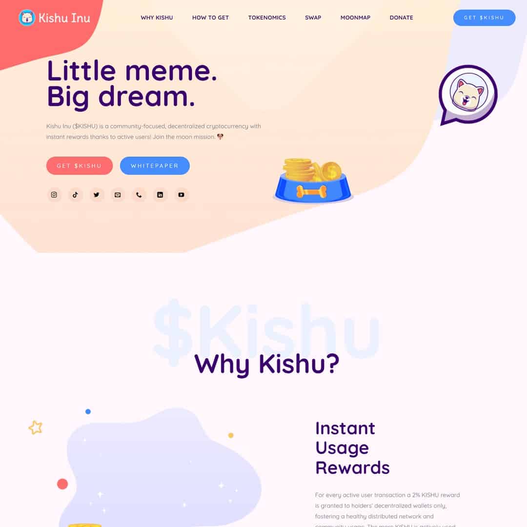 Mẫu website Landing page giới thiệu tiền điện tử – crypto 02