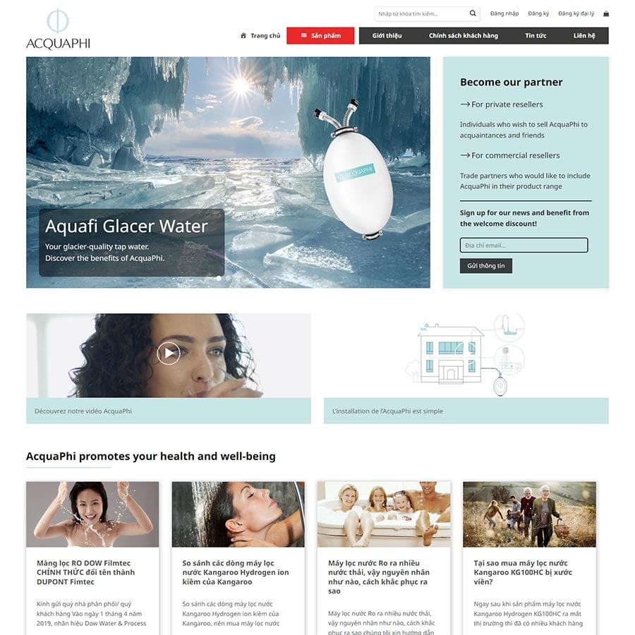 Mẫu website bán máy lọc nước 04