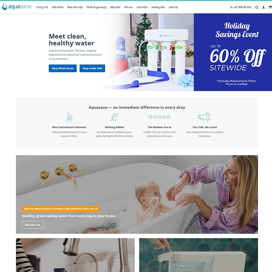 Mẫu website bán máy lọc nước 05