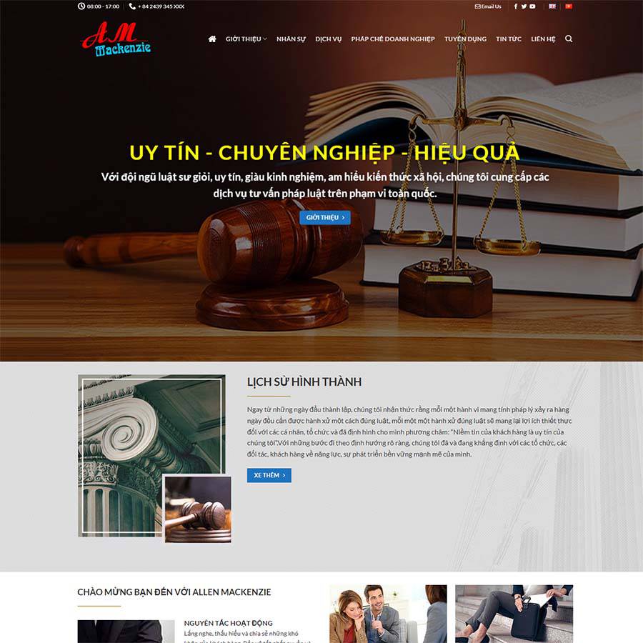 Mẫu website luật sư 04