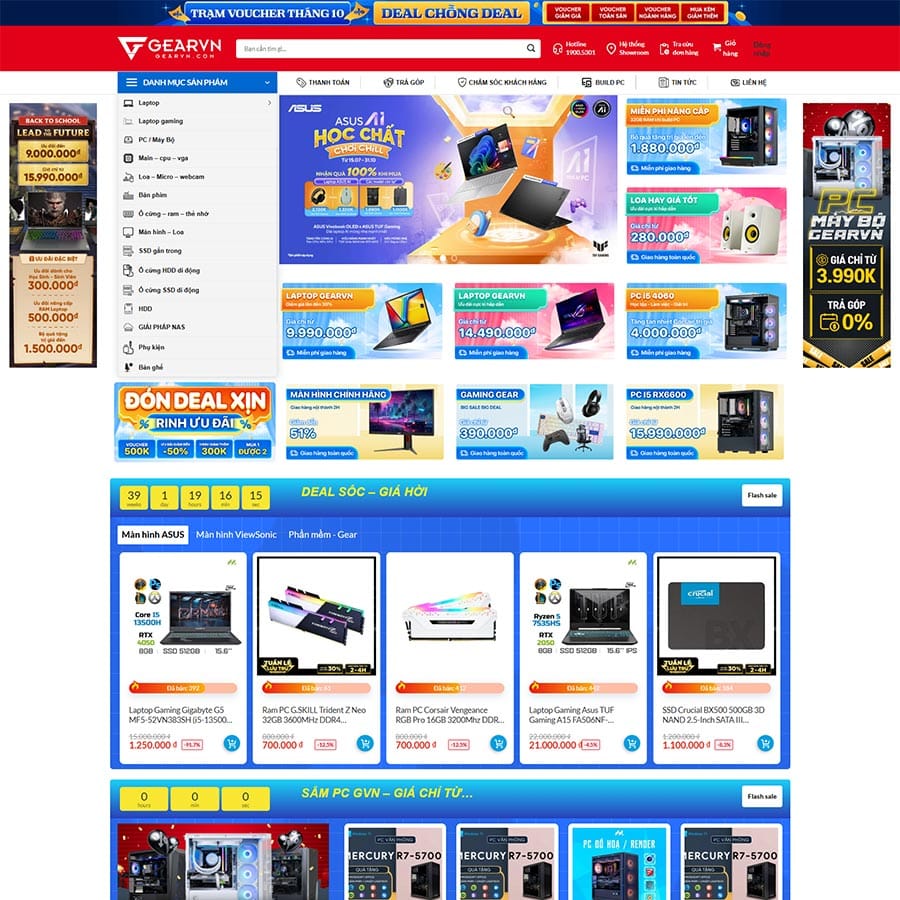 Mẫu website bán máy tính, laptop 10