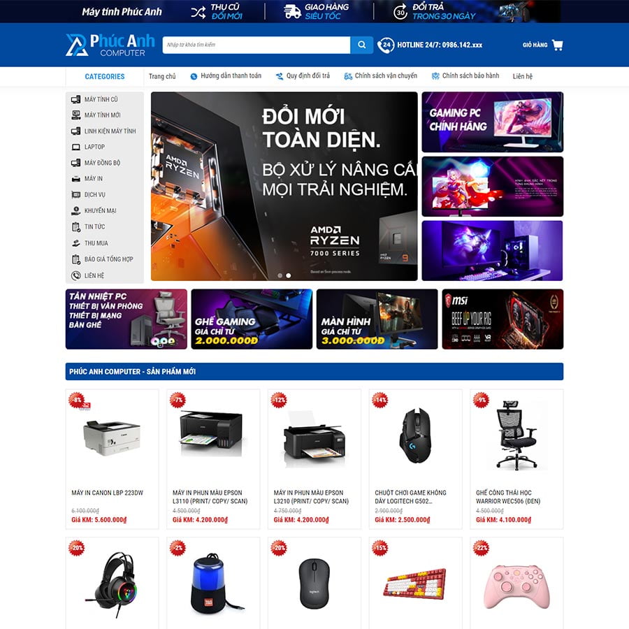 Mẫu website bán máy tính 04