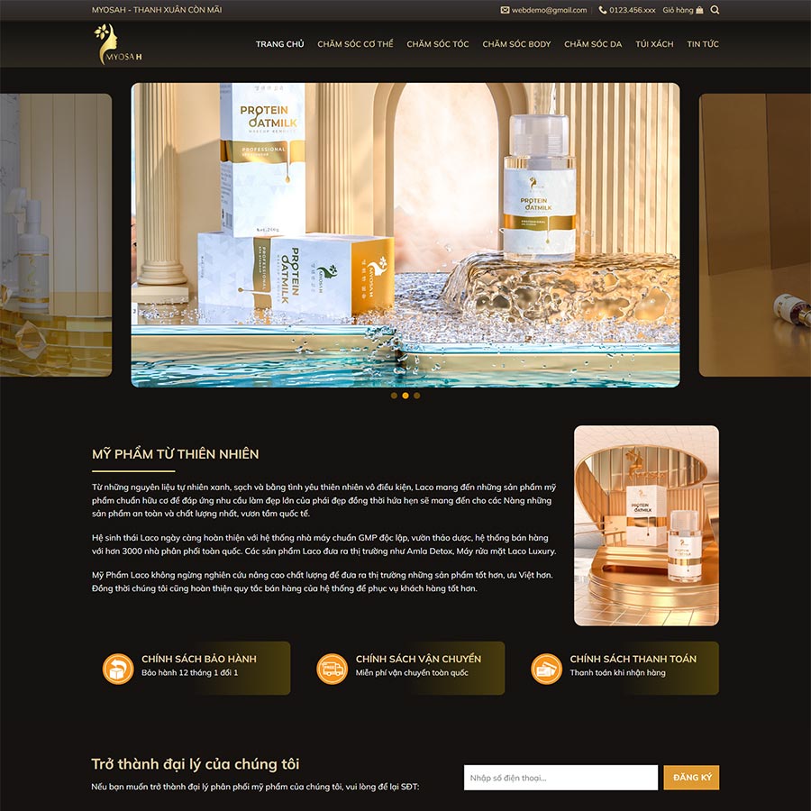 Mẫu website mỹ phẩm 15