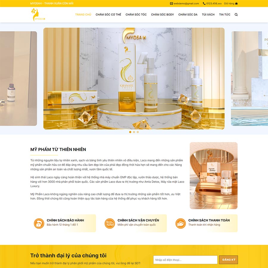 Mẫu website mỹ phẩm 17