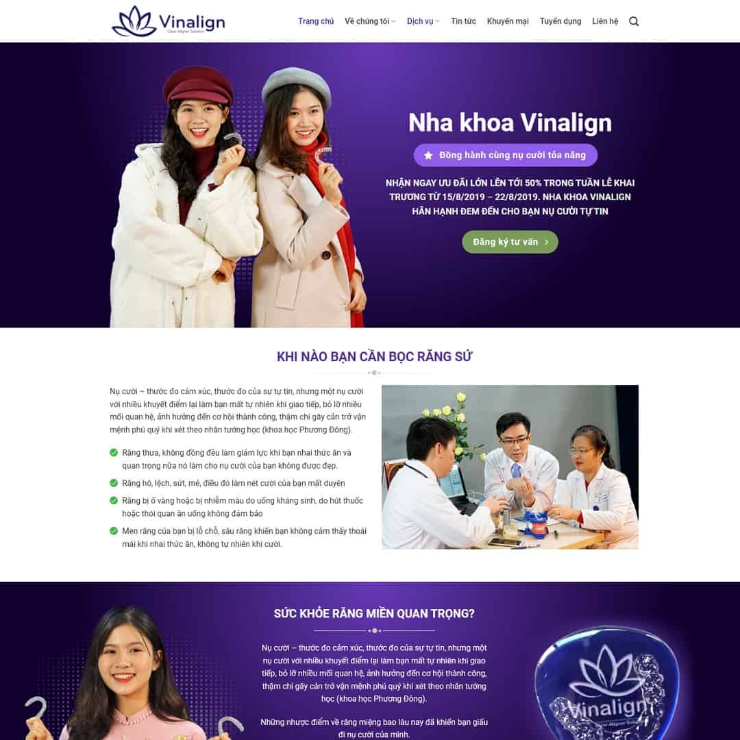 Mẫu website dịch vụ Nha Khoa 03