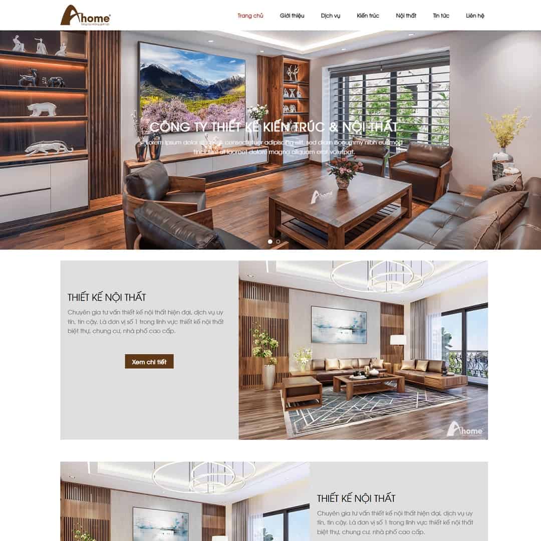 Mẫu website nội thất 12