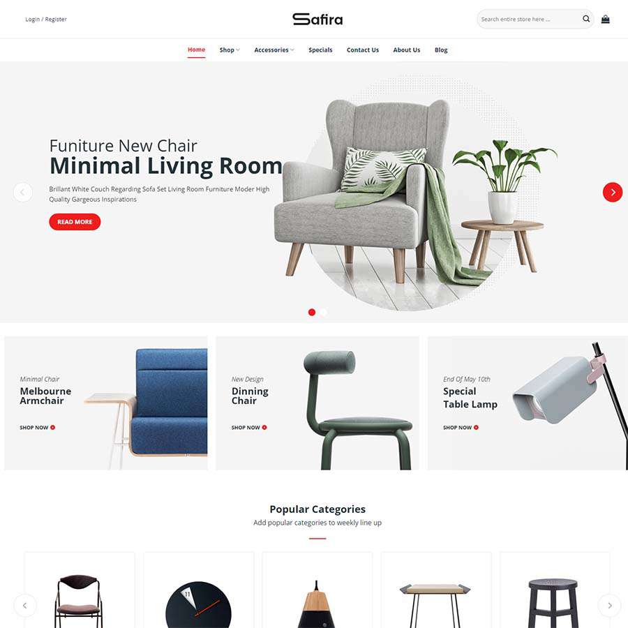 Mẫu website nội thất 26
