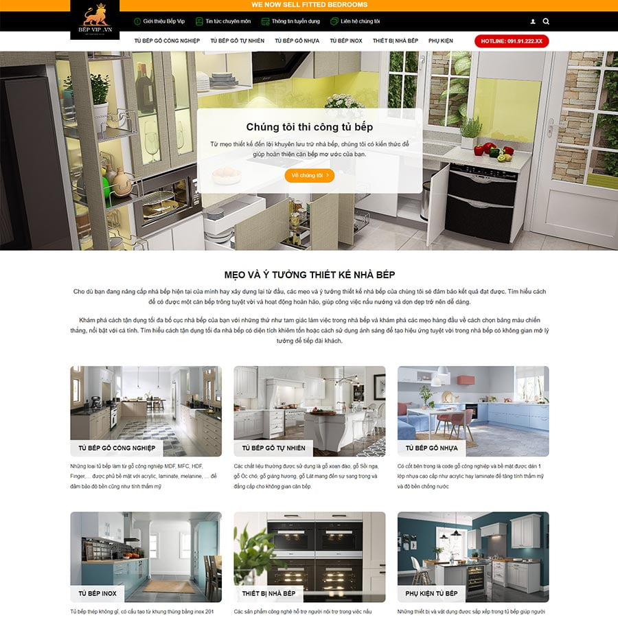 Mẫu website nội thất 42