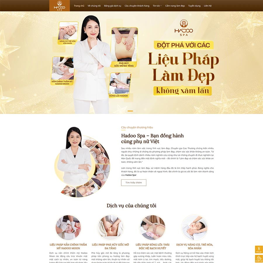 Mẫu website Spa, làm đẹp 10