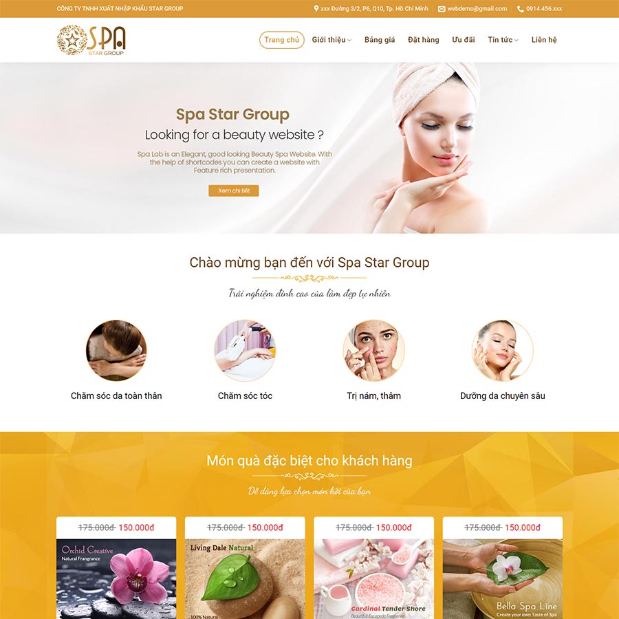 Mẫu website Spa, làm đẹp 11
