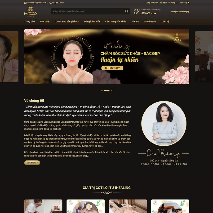 Mẫu website Spa, làm đẹp 12