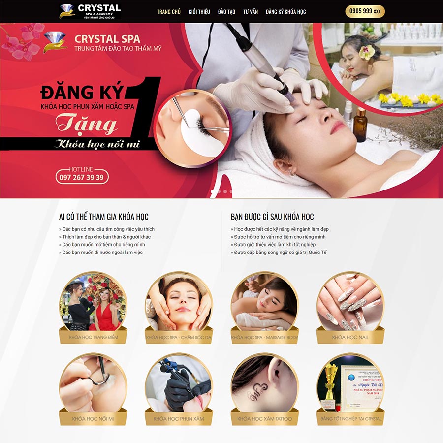 Mẫu website Spa, làm đẹp 14