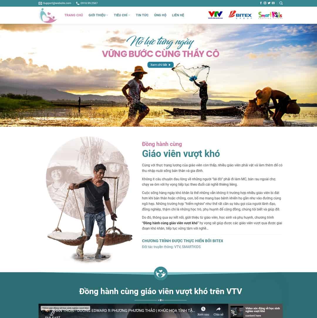 Mẫu website sự kiện, tin tức