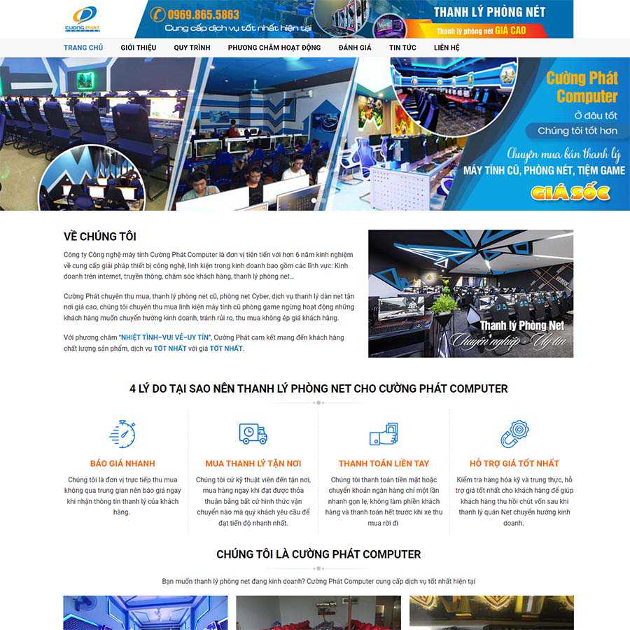 Mẫu website thu mua, thanh lý đồ cũ 03