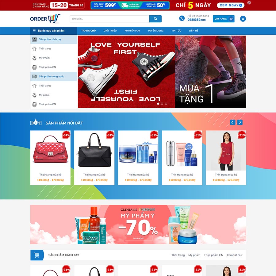 Mẫu website thời trang 11