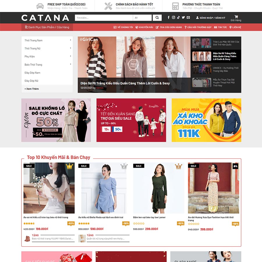 Mẫu website thời trang 14