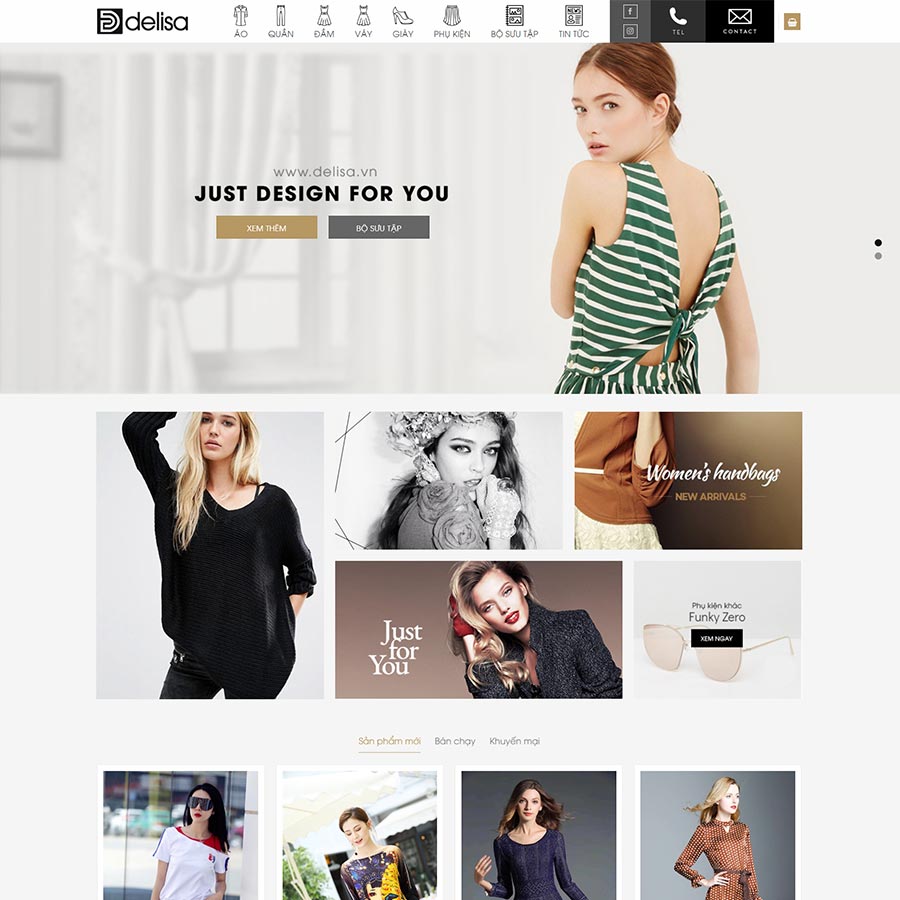 Mẫu website thời trang 16