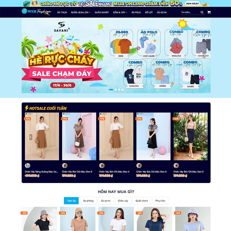 Mẫu website thời trang cao cấp 06