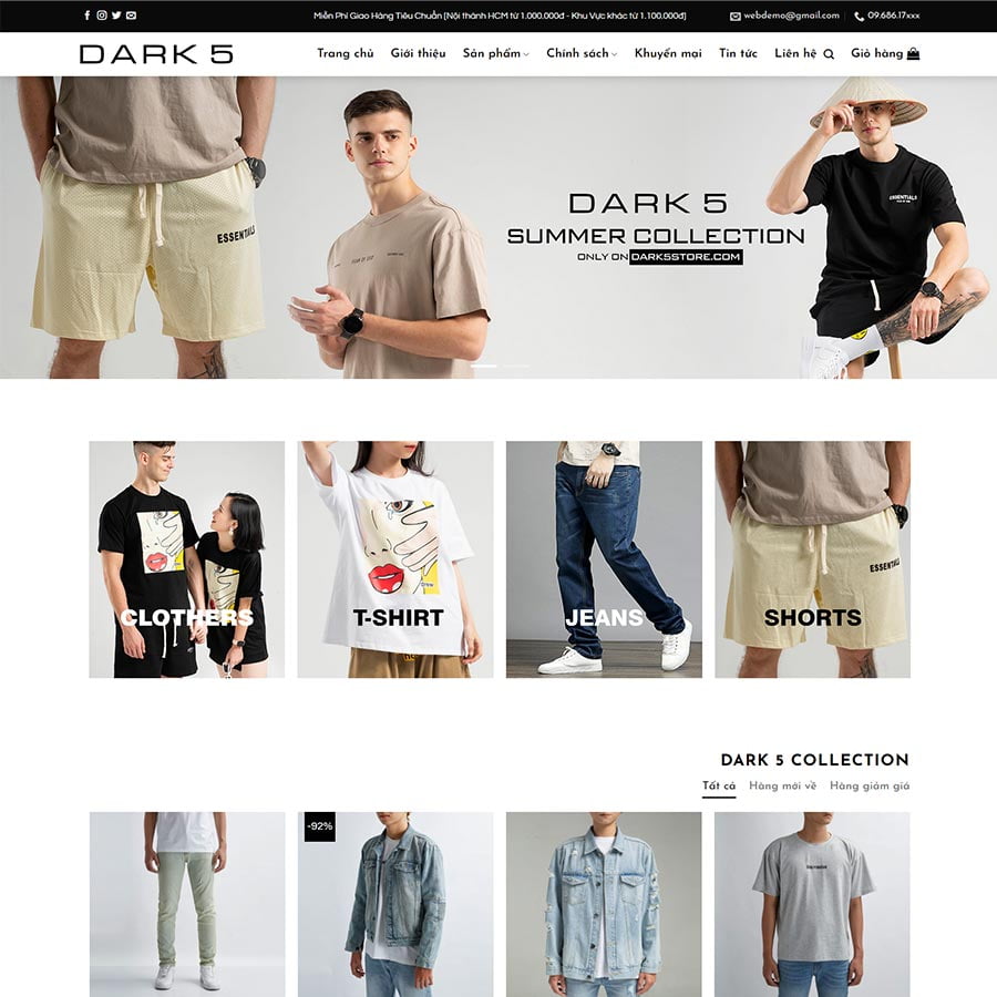 Mẫu website thời trang 08