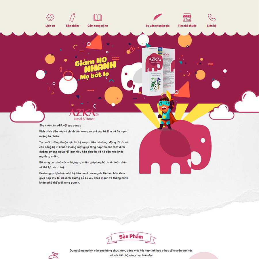 Mẫu website thực phẩm chức năng 16